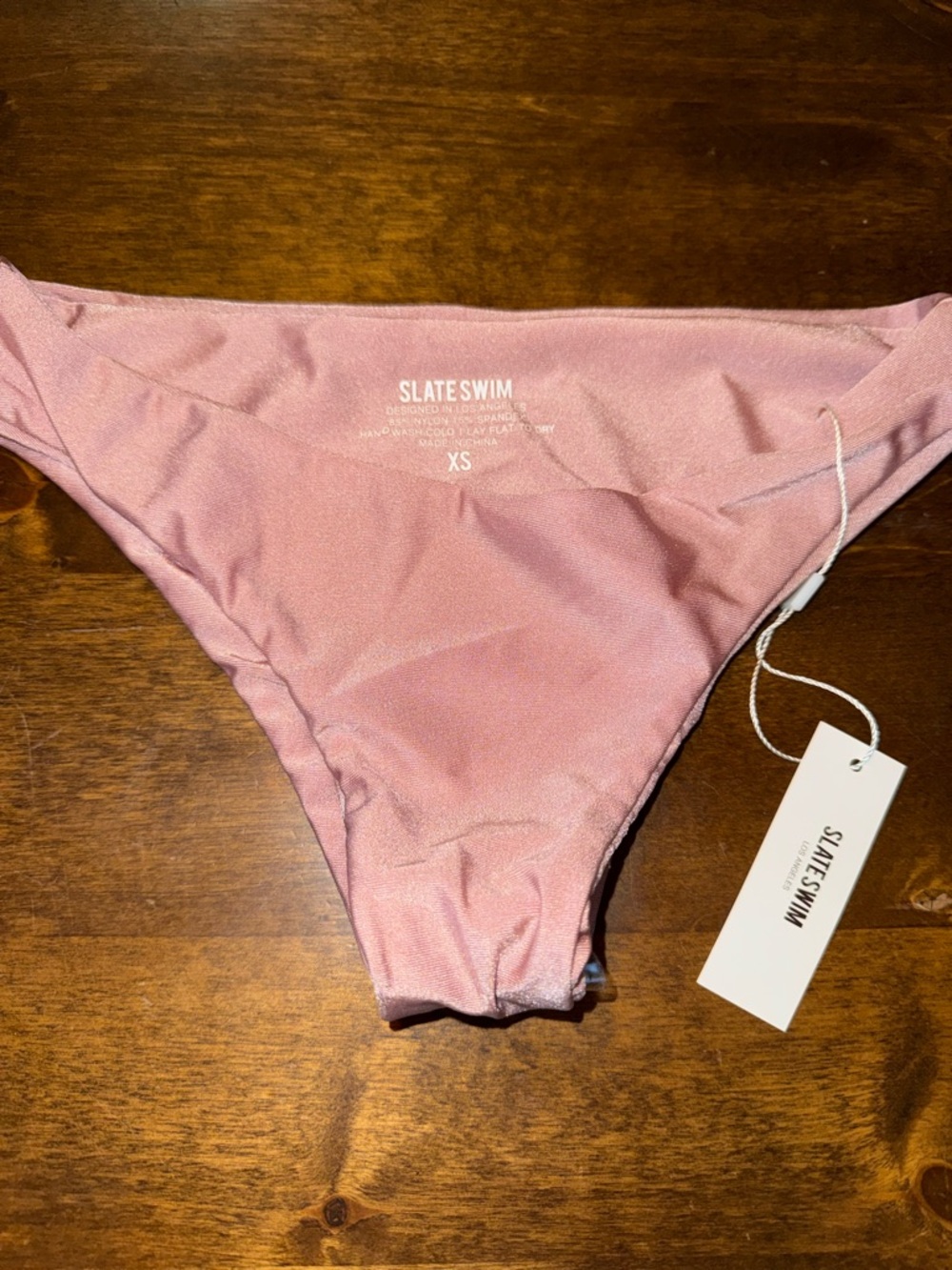 SLATESWIM Women's Rose Pink Bikini Bottom - XS